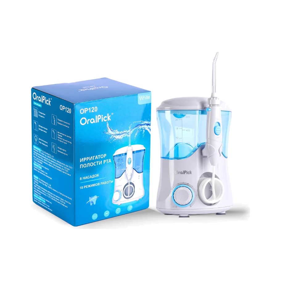 Стационарный ирригатор OralPick OP120, в белом цвете