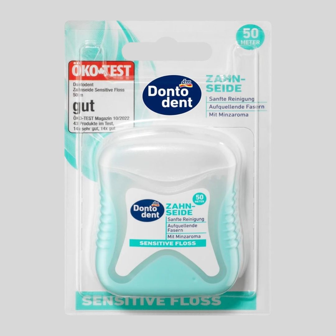 Зубная нить Dontodent Sensitive, 50 M