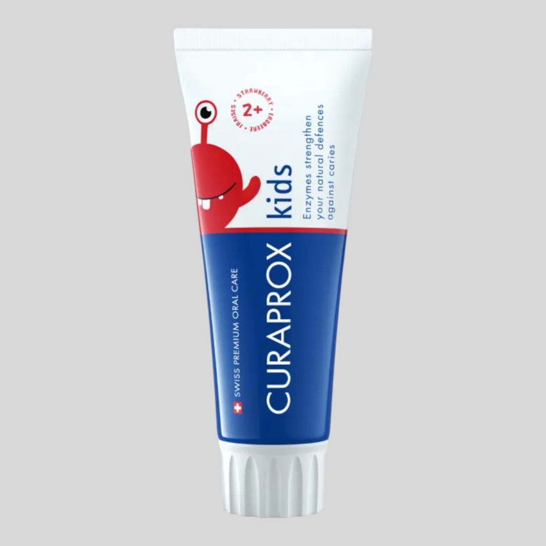 Зубная паста Curaprox Enzycal Kids 2+, от 2-6 лет со вкусом клубники 60 мл