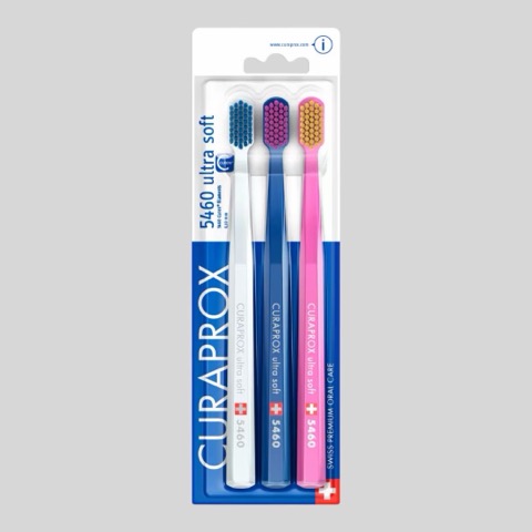 Комплект из 3 зубных щеток Curaprox 5460 Ultra Soft