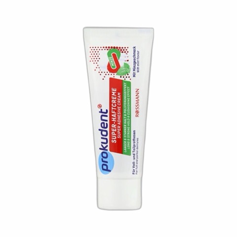 Фиксирующий крем Prokudent для протезов с мятным вкусом