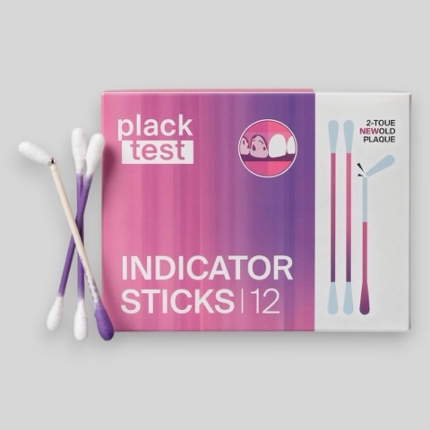 Палочки для индикации зубного налета Plack Test, 12 шт