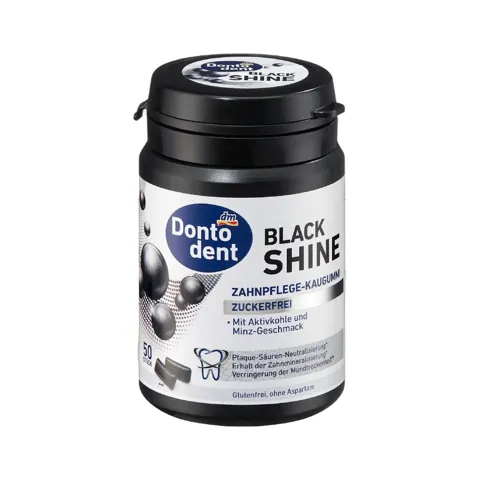 Жевательные резинки Dontodent Black Shine, 50 штук