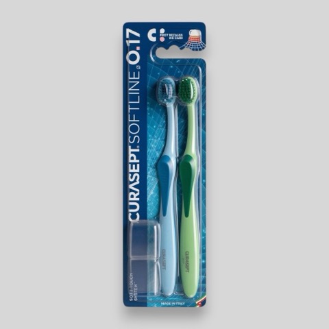 Комплект из 2х зубных щеток Curasept Medium Soft 017