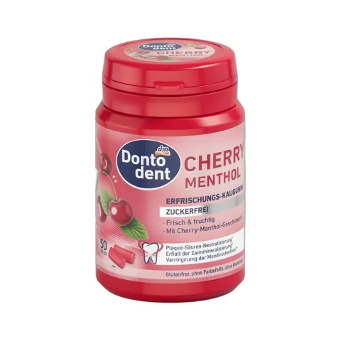 Жевательные резинки Dontodent с ксилитом, 50 шт Вишня