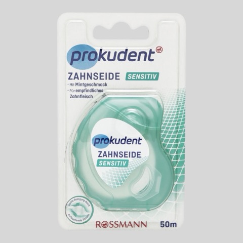 Зубная нить Prokudent Sensitive, 50 M