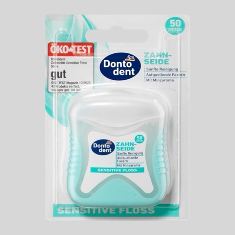 Зубная нить Dontodent Sensitive, 50 M