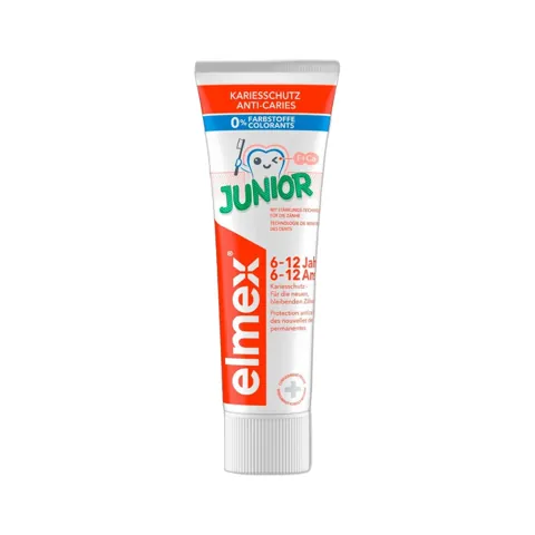 Зубная паста Elmex Junior от 6-12 лет, 75 мл